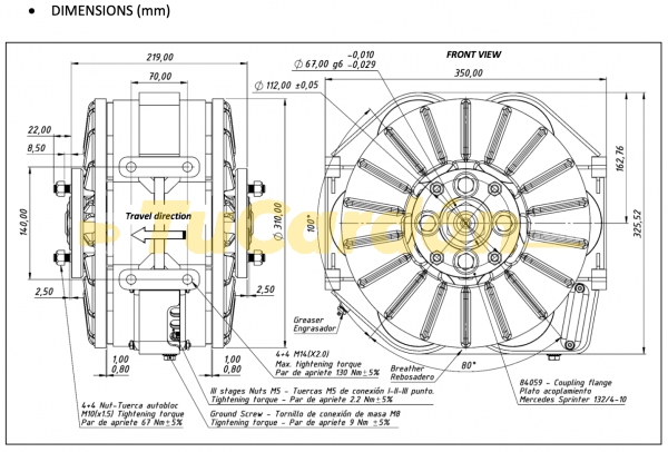 FRENO RETARDADOR PARA MERCEDEZ BENZ SPRINTER 515